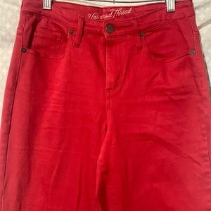 UNIVERSAL THREADS RED JEANS